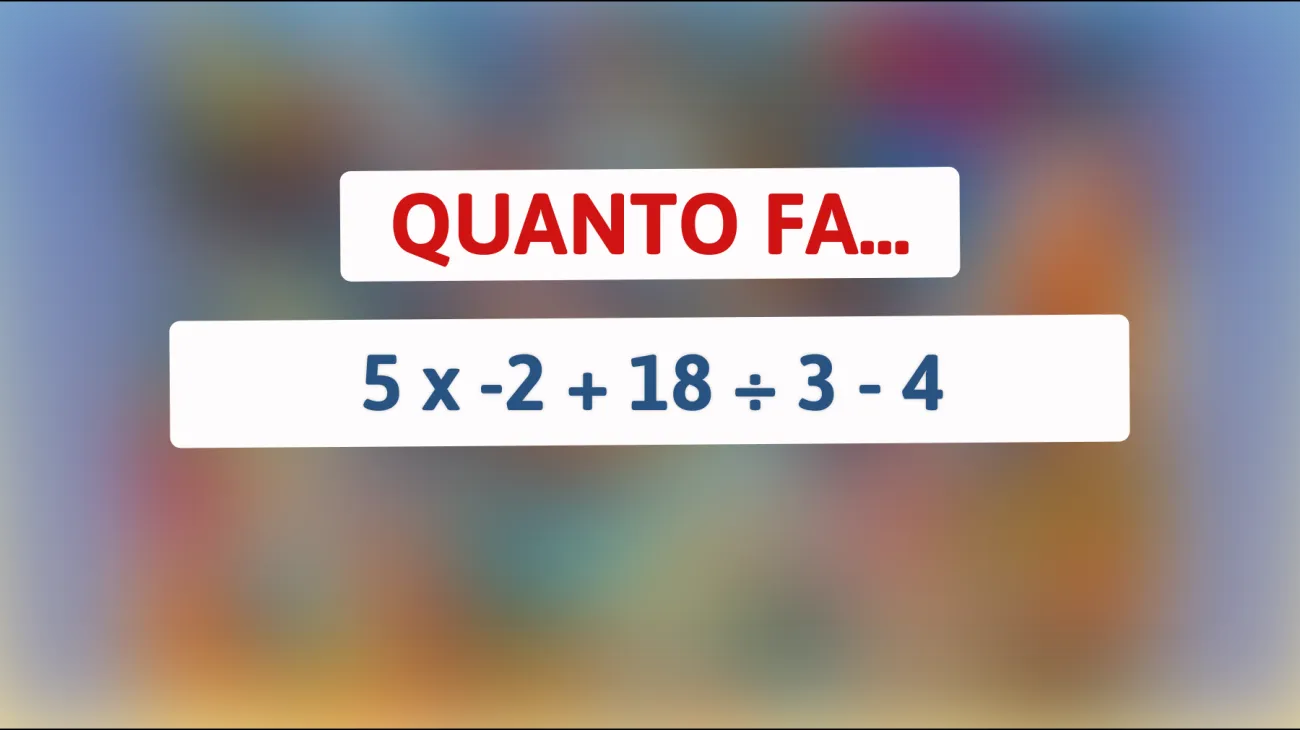 Solo i genietti risolvono questo indovinello matematico in 10 secondi: sei tra loro? Scoprilo ora!"