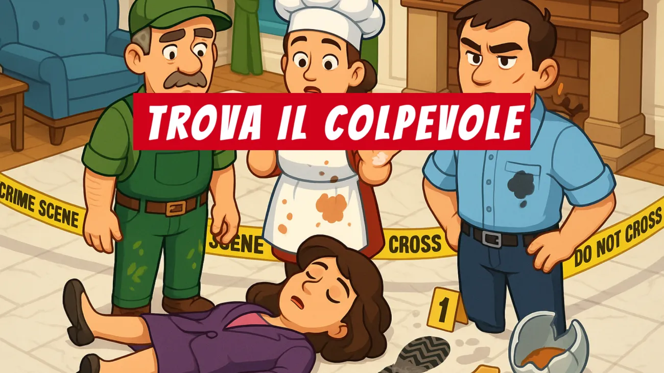 Solo i veri geni riescono a risolvere il mistero della Villa: tu saprai trovare il colpevole? Sfida la tua intelligenza ora!"
