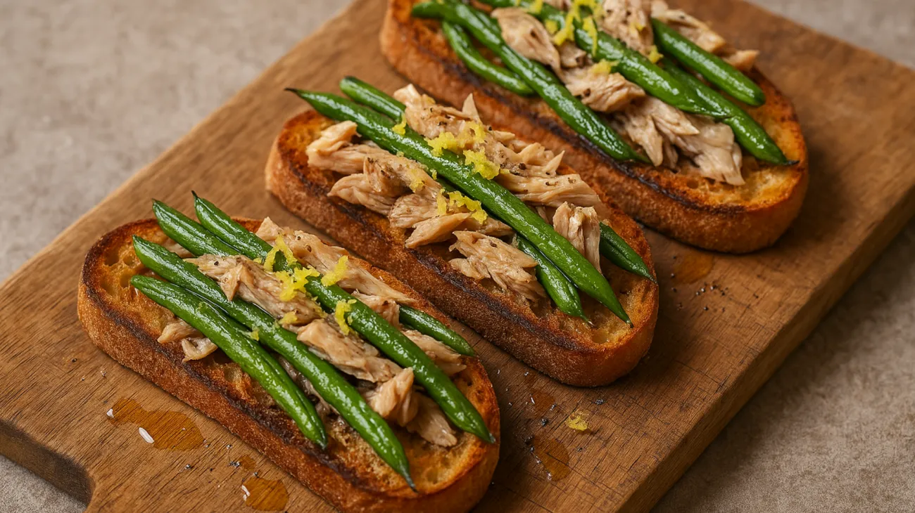 sgombro fagiolini bruschettine"