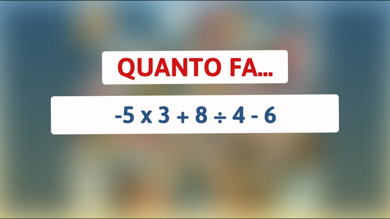 Solo il 2% riesce a risolvere questo enigma matematico! Sei abbastanza intelligente per farlo? Scoprilo ora!"